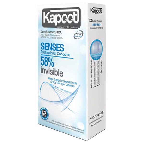 kapoot condoms model senses 58 12pcs 1