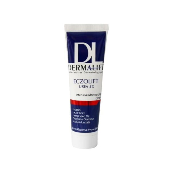 کرم مرطوب کننده اوره و اوسرین 5 درصد درمالیفت مدل Eczolift حجم 50 میلی لیتر -