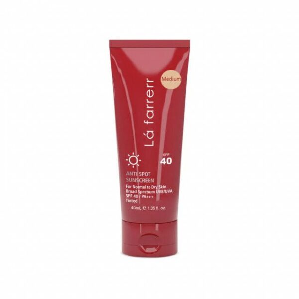 کرم ضد آفتاب و ضد لک SPF 40 لافارر مناسب پوست های خشک و معمولی حجم 40 میلی لیتر - متوسط -