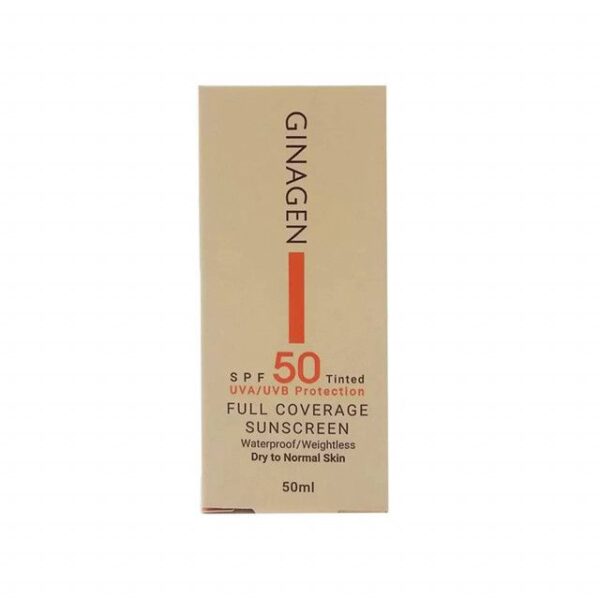 کرم ضد آفتاب SPF 50 ژیناژن شماره 03 مناسب پوست خشک و نرمال حجم 50 میلی لیتر -