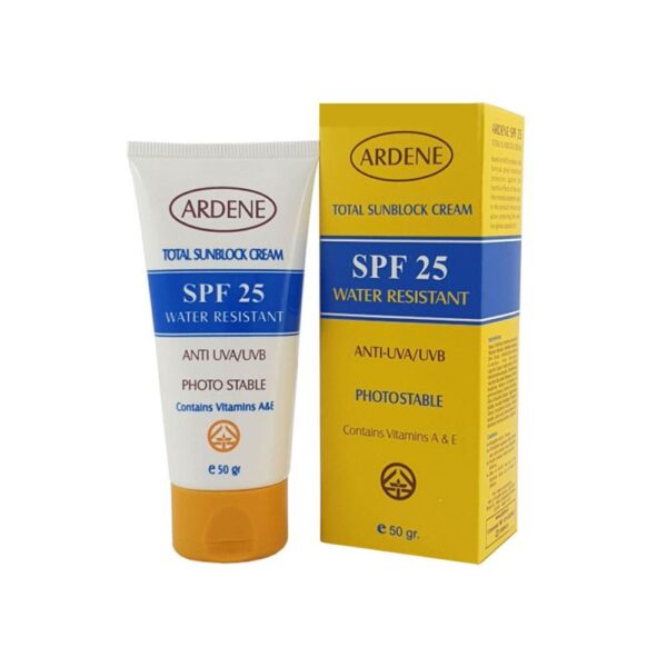 کرم ضد آفتاب آردن SPF 25 وزن 50 گرم - بی رنگ -