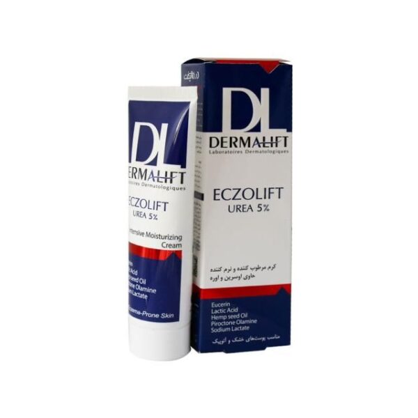 کرم مرطوب کننده اوره و اوسرین 5 درصد درمالیفت مدل Eczolift حجم 50 میلی لیتر -