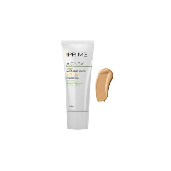کرم مرطوب کننده رنگی SPF 30 پرایم مدل Acnex حجم 50 میلی لیتر -