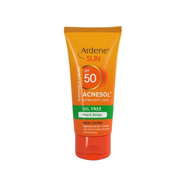 کرم ضد آفتاب فاقد چربی آردن مدل Acnesol SPF50 وزن 50 گرم - بژ هلویی -
