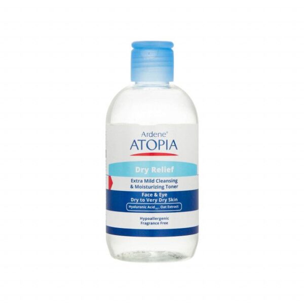 تونیک بسیار ملایم صورت و اطراف چشم آردن سری Atopia مدل Dry Relief حجم 250 میلی لیتر -