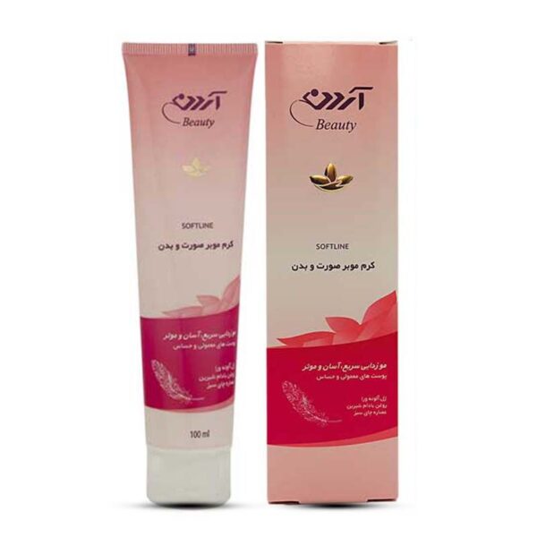 کرم موبر صورت و بدن آردن مدل Soft Line حجم 100 میلی لیتر -