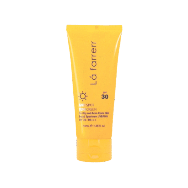 کرم ضد آفتاب و ضد لک فاقد چربی SPF30 لافارر مناسب پوست چرب و مستعد آکنه حجم 40 میلی لیتر - بی رنگ -