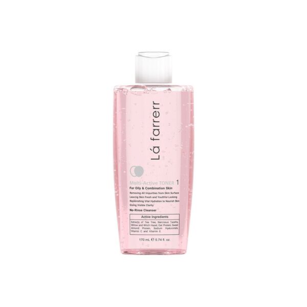 تونر پاک کننده صورت لافارر مدل Oily & Combination Skin کد 1 حجم 170 میلی لیتر -