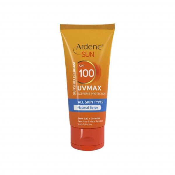 کرم ضد آفتاب آردن UV MAX SPF 100 حجم 50 میلی لیتر - بژ طبیعی -
