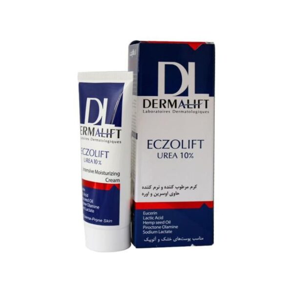 کرم مرطوب کننده درمالیفت مدل ECZOLIFT UREA 10% حجم 75 میلی لیتر -