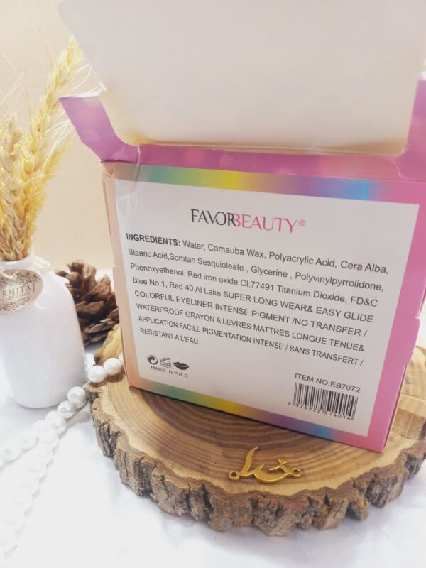 خط چشم مویی رنگ پاستیلی برند فاور بیوتی Favor Beauty کد EB7072 -