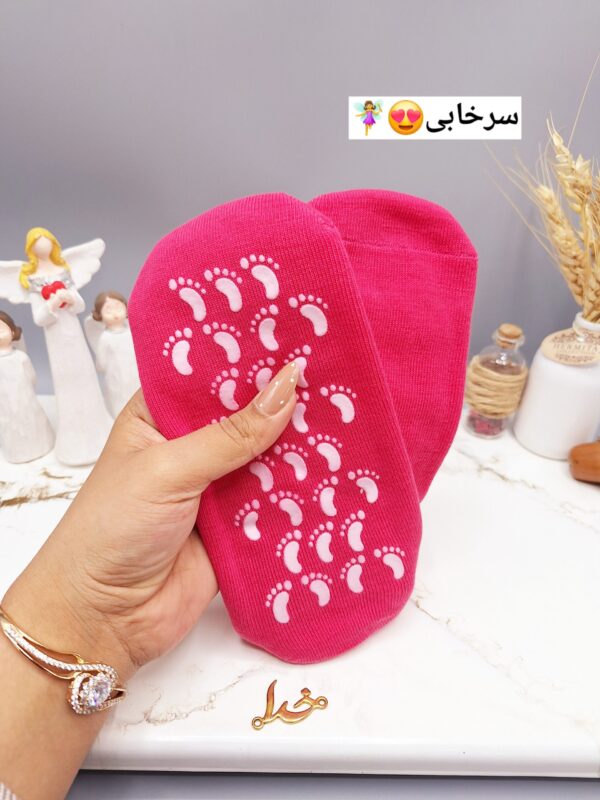 جوراب طبی سیلیکونی رفع ترک پا -