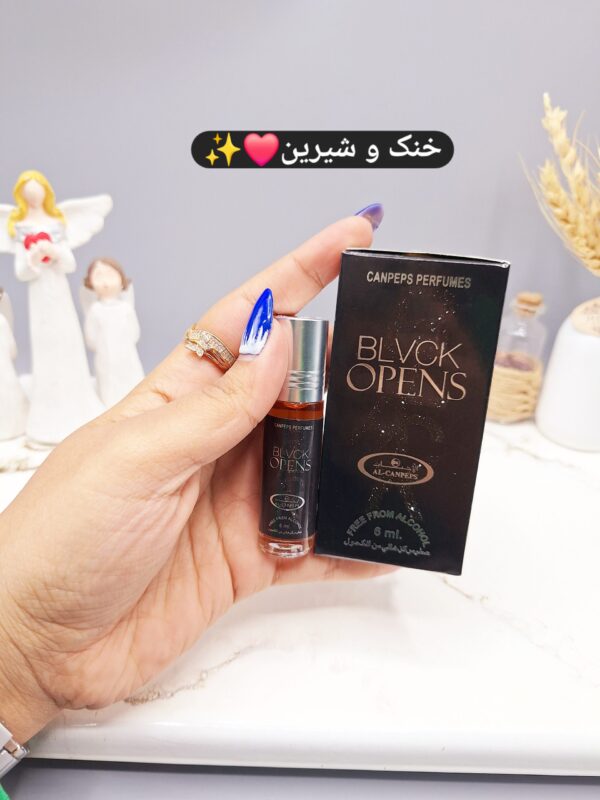 عطر 6 میل بدون الکل مدل BLVCK OPENS مردانه کد 692 -