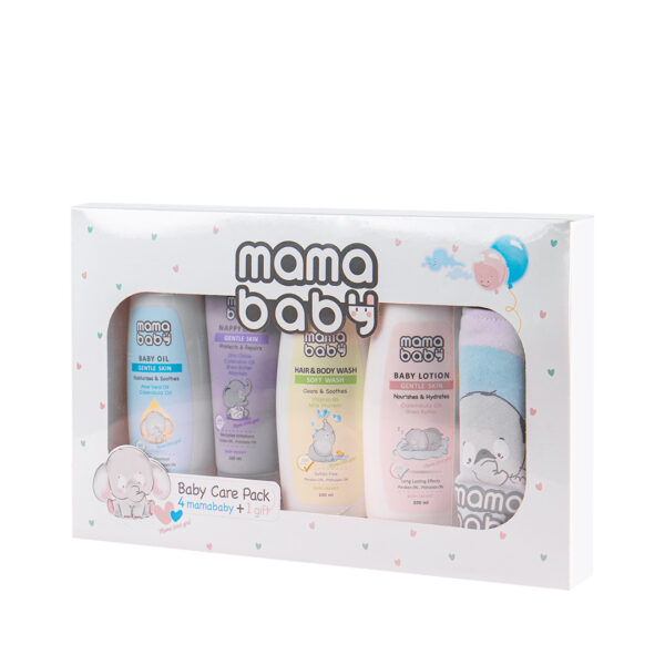 پک سیسمونی نوزاد مامابیبی به همراه حوله|Mamababy Baby Layette Pack With Bib -
